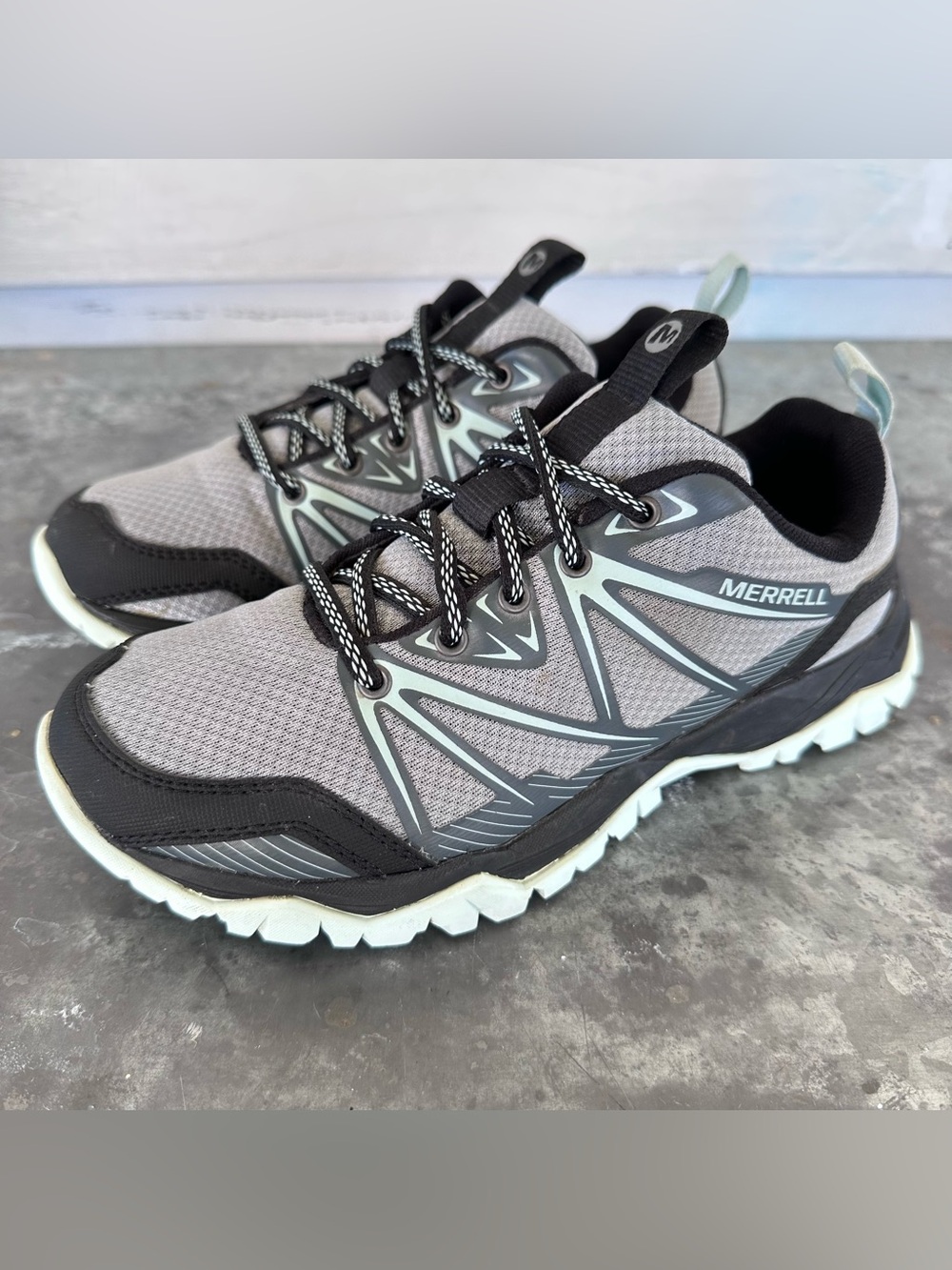 Merrell Women's Size 6 Hiking Shoes Monument Grey Blue